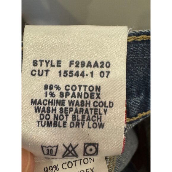 Lucky Brand Dungarees Womens Size 8 Mid Rise Flare Denim Jeans Blue - Picture 5 of 5